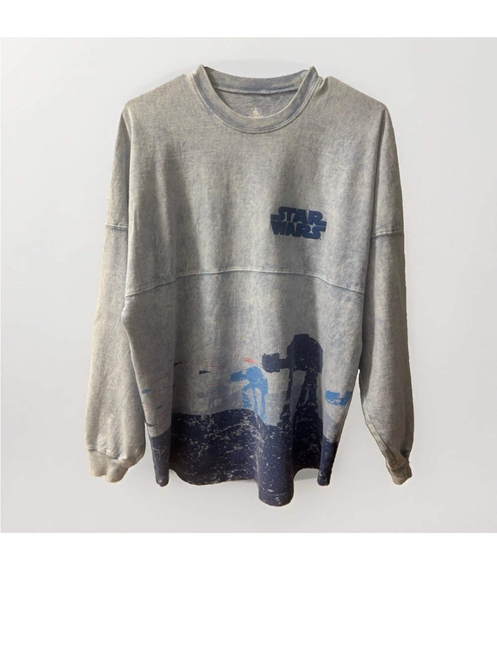 Disney Parks Star Wars Planet Hoth AT-AT Spirit Jersey Shirt Oversized Size XS
